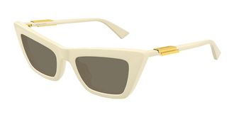 Bottega Veneta BV1446S 004 Womens Sunglasses Brown Size 53