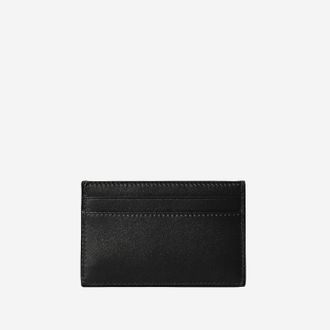 Gucci Leather Clamp Closure Card Case - Black