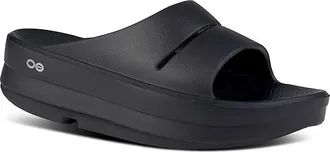 Oofos Womens OOmega OOahh Slide Womens Shoes Black : 10 M, Synthetic