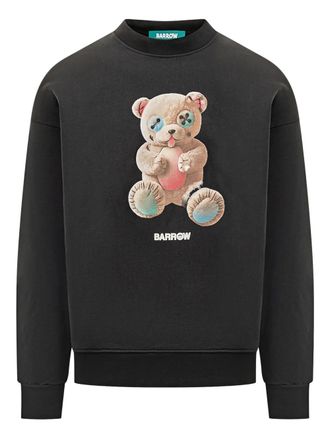 Barrow Sweater met teddybeerprint - Zwart