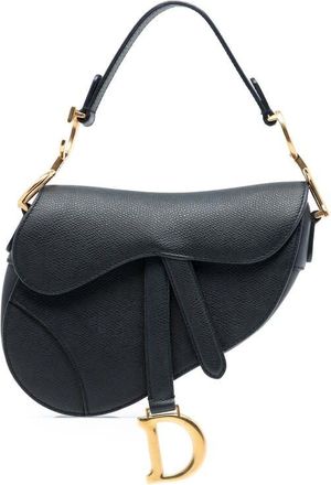Dior Pre-owned Dior Mini Grained Calfskin Saddle Bag Ladies 01-BO-1128