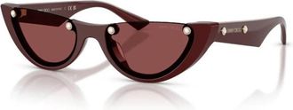 Jimmy Choo London Jc 5049Hu 505775 Zonnebril - Dames - Zonnebrillen - Rood - 53 MM - Accessoires