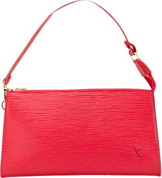Louis Vuitton Pre-owned Womens Pochette Epi Leather Handbag - Red - One Size
