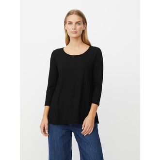 Masai MaCecille 3/4 Sleeve T-Shirt in Black at Nordstrom, Size Xx-Large