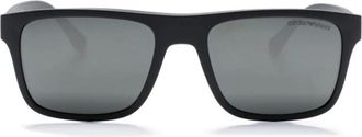 Emporio Armani Clip Zonnebrillen - Heren - Zonnebrillen - Zwart - 52 MM - Accessoires