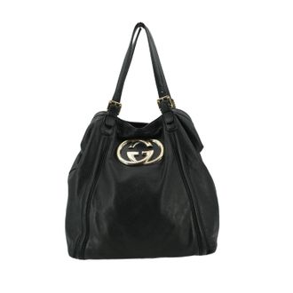 Gucci Gucci Leren Tote Bag Grote GG-logo