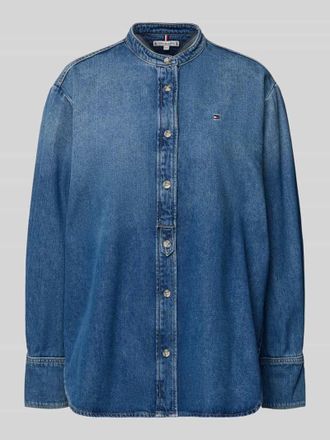 Tommy Hilfiger Relaxed Fit Jeansbluse aus Baumwoll-Lyocell-Mix in Jeansblau, Gr&ouml;&szlig;e 34