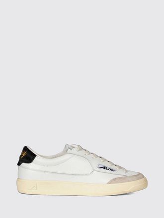 Autry Windscape Low-Top Sneakers in Leather and Pony Hair with Animal Print