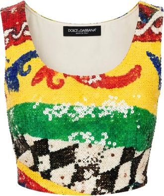 Dolce & Gabbana Top senza maniche - - Tops - Donna - Multicolore - S