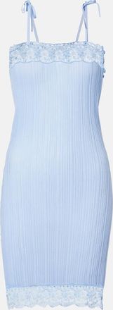 Chlo&eacute; Chlo&eacute; Abito corto in lana con pizzo