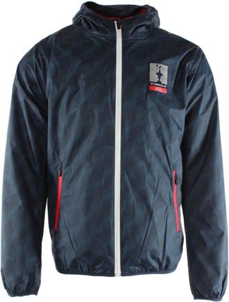 North Sails Jassen, Heren, Blauw, M, Polyester, Witte Windbreaker Jas door Prada