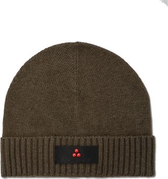 Peuterey Wollen Beanie - Heren - Hoeden - Groen - M - Wol - Accessoires