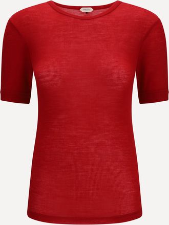 Versace T-shirt in maglia a coste Woman 40