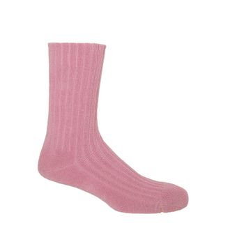 Peper Harow Ribbed Mens Bed Socks - Pink