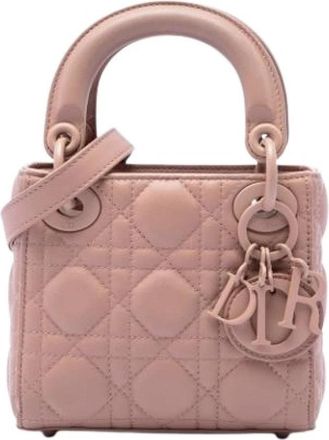 Dior Pre-owned Leather dior-bags - Dames - Vintage Mini Tas - Roze - ONE Size - Vintage