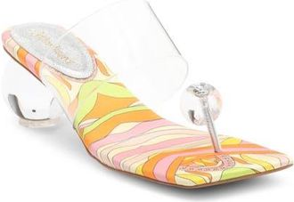 Jeffrey Campbell Latus Sandal in Clear Pink Multi at Nordstrom, Size 7.5