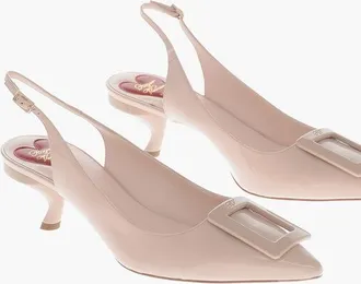 Roger Vivier Patent Slingback Pumps VIRGULE 6cm size 41