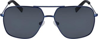 Nautica Mens N4640SP-420 N4640SP 60 420 Sunglasses - Blue - One Size