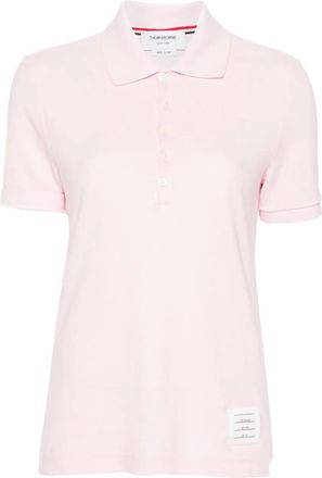Thom Browne Polo con applicazione - Rosa