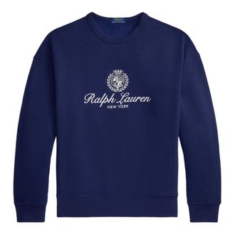 Polo Ralph Lauren Hoodies & sweatvesten, Heren, Blauw, S, Katoen, Relaxed-Fit Crewneck Sweatshirt