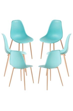 Regalos Miguel Packs Sillas Comedor - Pack 6 Sillas Mykle - Aguamarina
