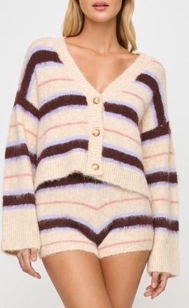 L*Space Montauk Cover-Up Sweater in Prep School Stripe at Nordstrom Rack, Size X-Small