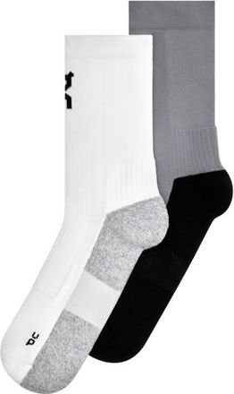 On Trail Sock High 2P Laufsocken - Unisex | wei&szlig;/grau
