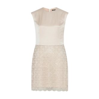Bruuns Bazaar Archonto BBLisann Jurk - Dames - Feestkleedjes - Beige - L - Leer - Kleedjes