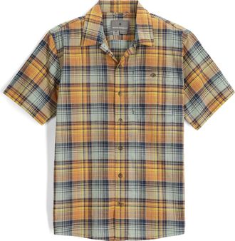 Royal Robbins Mens Redwood Plaid Shirt Orange XXL