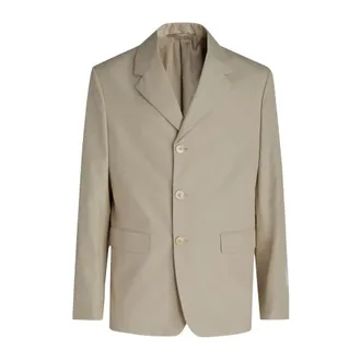 Prada Heren, Pakken, Beige, Maat: L