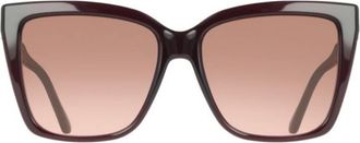 Ferragamo Burgundy Gradient Butterfly Ladies Sunglasses SF2085SE 665 57