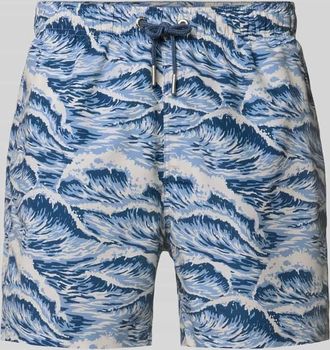 GANT Straight Fit Badehose mit elastischem Bund in Royal, Gr&ouml;&szlig;e XXL