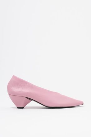 Bimba & Lola Leather Mid-Heel Shoe. in Light Pink at Nordstrom, Size 39