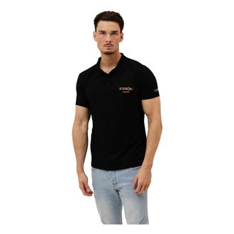 Iceberg Polo Shirts, male, Black, Size: XL Basic Polo