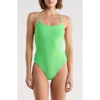 Maaji Luster One-Piece Swimsuit in Green at Nordstrom Rack, Size Medium