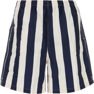 Ami Multicolor Stripes Swim Shorts