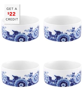 Vista Alegre Blue Ming Cereal Bowls (Set Of 4) With $26 Credit