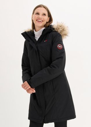Bonprix Wintermantel BONPRIX, Damen, Gr. 38, schwarz, Obermaterial: 100% Polyester. Futter: 100% Polyester. Wattierung: 100% Polyester, A-Linie, M&auml;ntel Winter