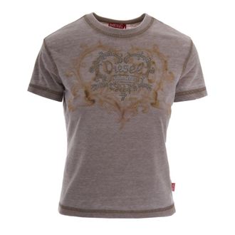 Diesel T-Ila-Aa1 Jersey T-shirt - female - Diesel - T-Shirts - Gray - XS - Tops