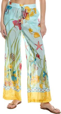 Natori Aquatic Silk-Blend Pant