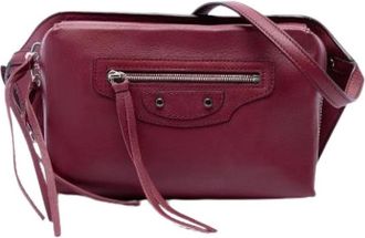 Balenciaga Pre-owned Belt Bag - Dames - Vintage Schoudertas - Rood - ONE Size - Leer - Vintage