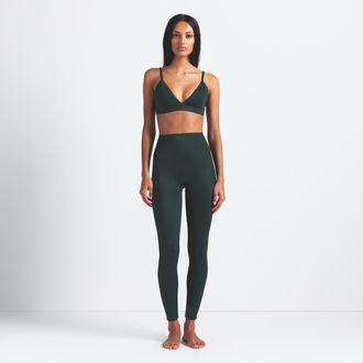 Nike Womens SKIMS Shine High-Waisted Bonded 26 Leggings in Green | BOLEG8352W-DKT