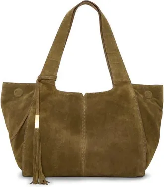 Vince Camuto Aleah Suede Tote in Reishi at Nordstrom