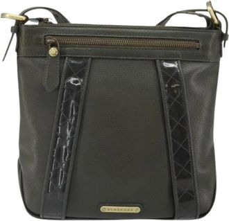 Burberry Pre-owned Cross Body Bags, unisex, Green, Size: ONE SIZE Pre-owned Vintage Cross Body Bag