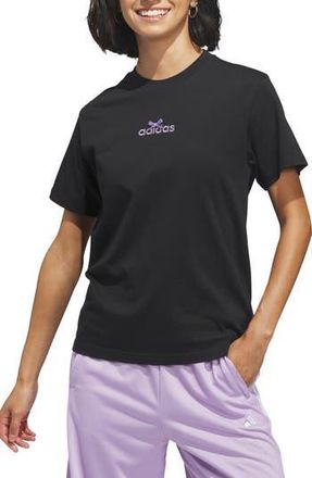 adidas Bow Logo Cotton T-Shirt in Black at Nordstrom Rack, Size X-Small