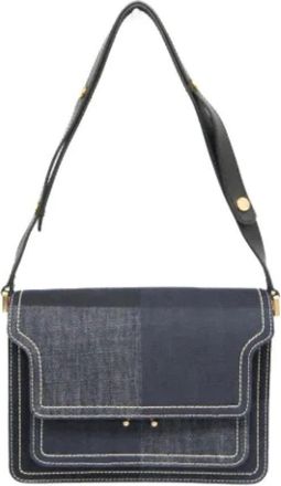 Marni Pre-owned Shoulder Bags, female, Blue, Size: ONE SIZE Pre-owned Denim shoulder-bags