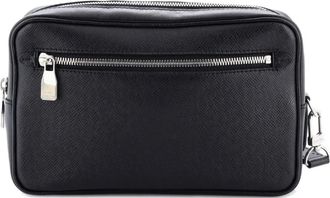 Louis Vuitton Kasai Taiga Leather clutch bag - Zwart