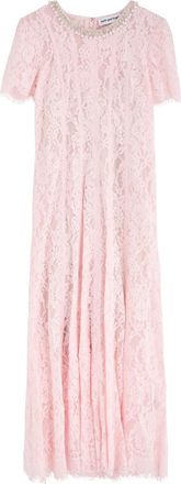 Self Portrait Sequin-embellished Lace Midi Dress - Pink - 6 (UK6 / XS)
