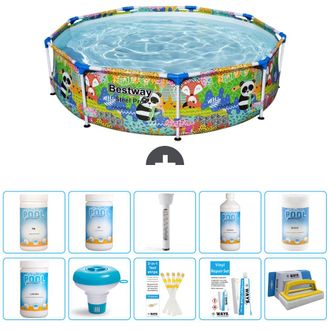 Bestway Piscina Bestway Steel Pro Redonda - Animales - 274x66 Cm - 7-piezas S43351