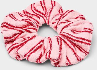 Simons Womens Striped terry scrunchie